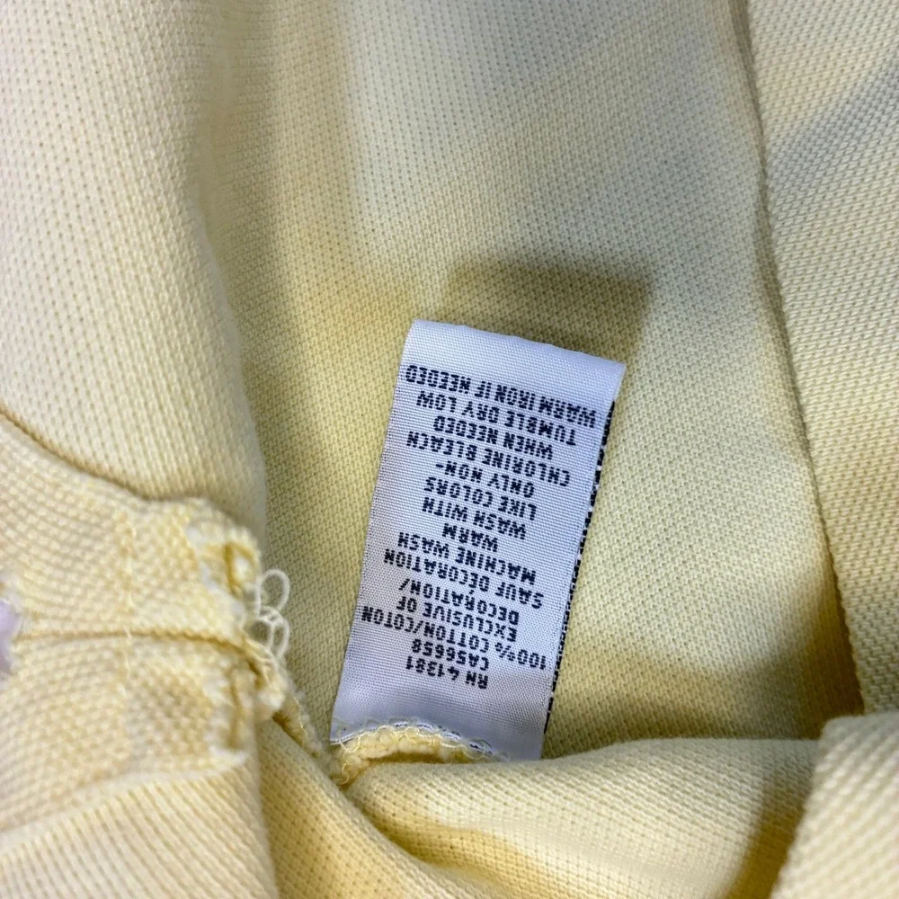 Polo Ralph Lauren Mens Yellow Tall Long Sleeve Polo Shirt Classic Fit LT GL‎